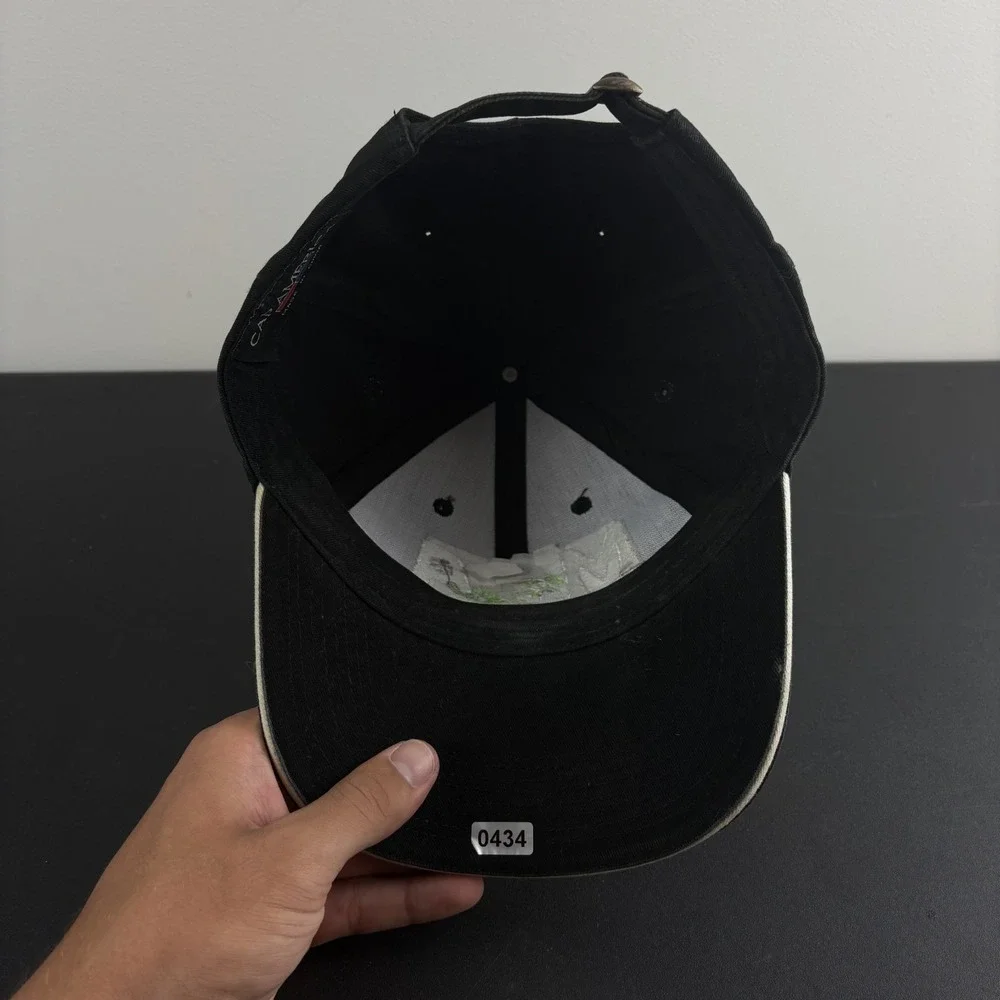 Vintage Cap America Michigan Snowmobile Association Hat Black Green Sled MSA Cap